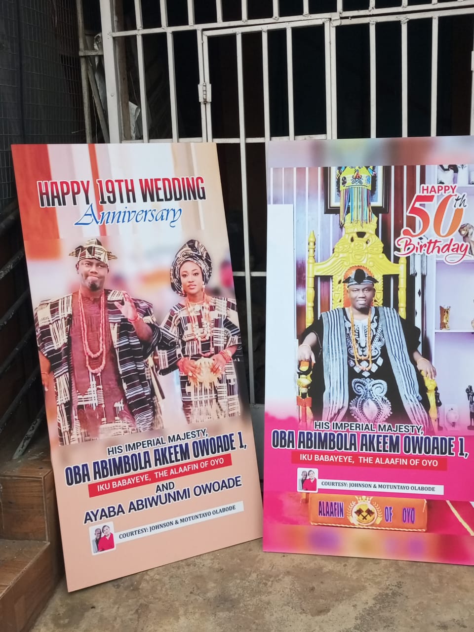 Large format celebration banners
