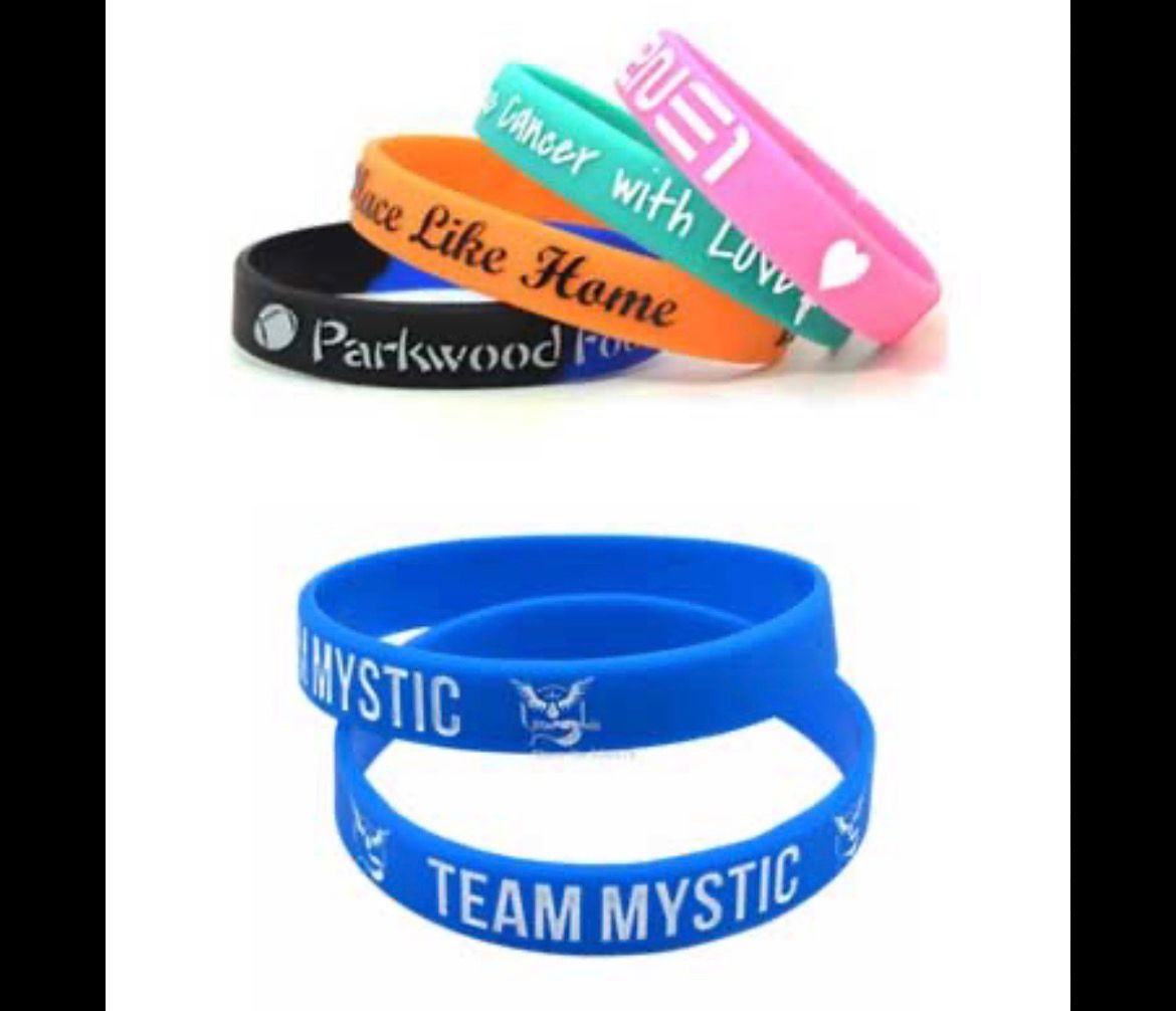 Silicone wristbands